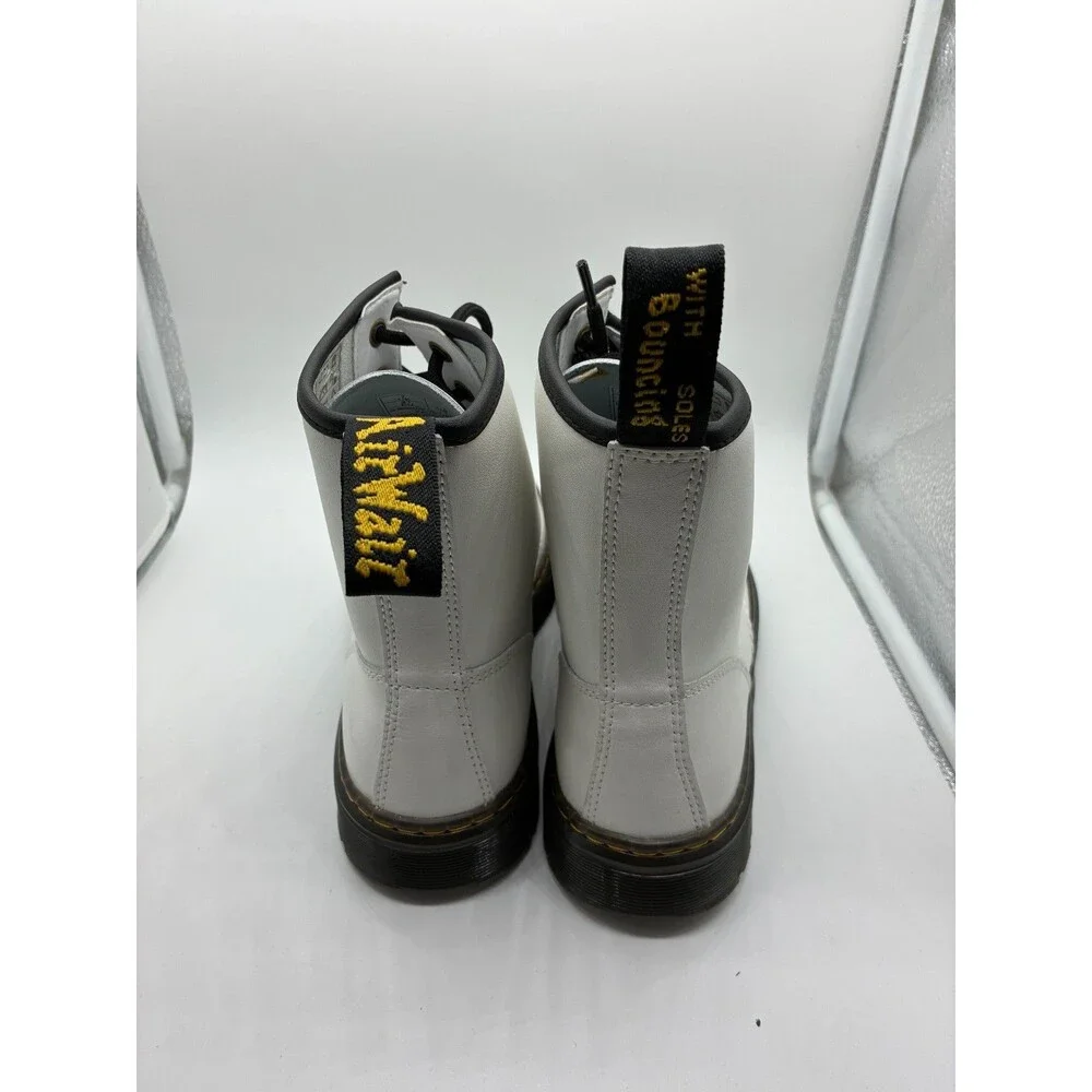 NEW Dr. Martens Zavala White Canvas Lace-Up Boots US Women's 9, EU 41 - Picture 4 of 6